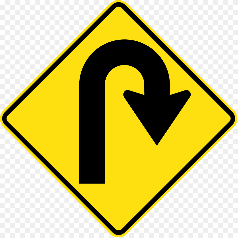 7 Dangerous Curve Greater Than 120 Degeree To Right Clipart, Sign, Symbol, Road Sign Free Png