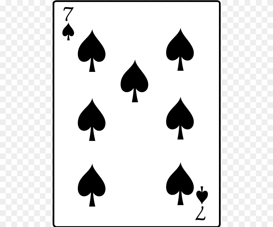 7 Of Spades, Accessories, Earring, Jewelry, Silhouette Free Png