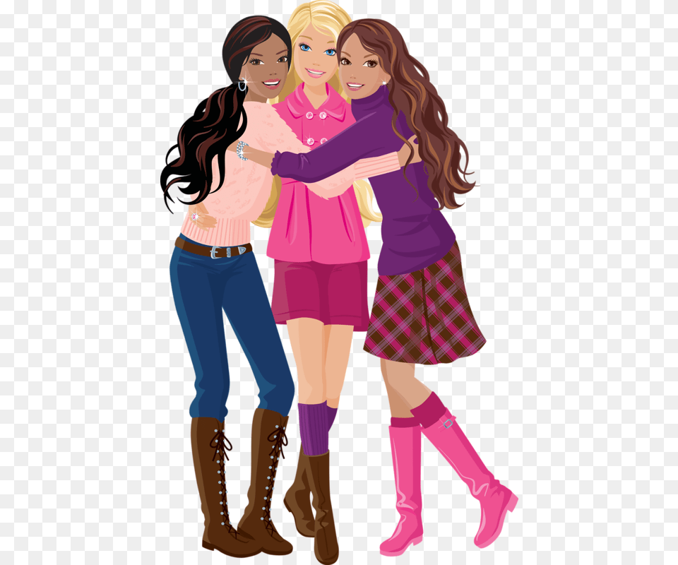 Friends Clipart, Person, Teen, Skirt, Girl Free Png Download