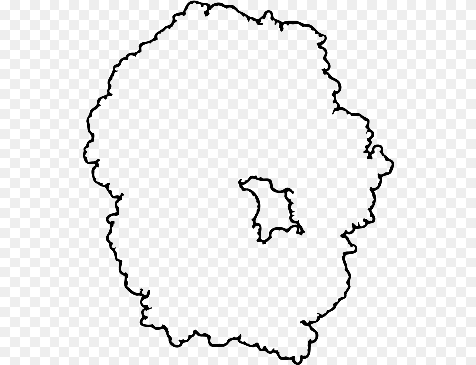 70s Ecoli Ribosome Outline Ribosome Outline, Gray Png