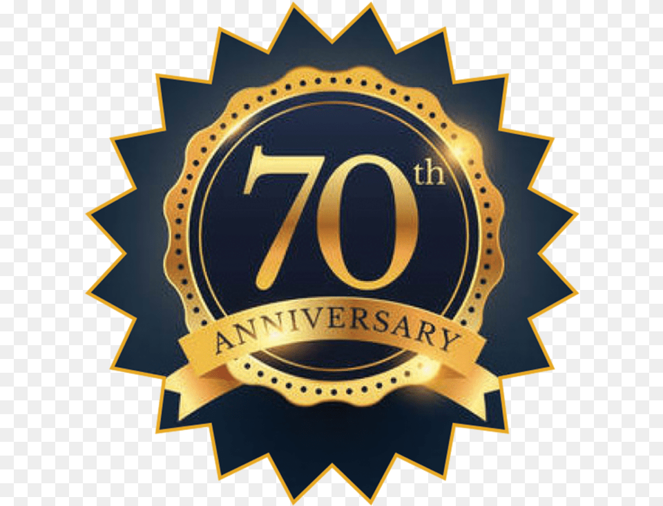 70th Starburst Happy 29th Work Anniversary, Badge, Logo, Symbol, Emblem Free Transparent Png