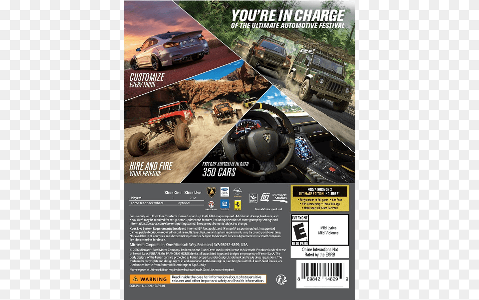Forza Horizon Advertisement, Car, Transportation, Vehicle Free Png Download