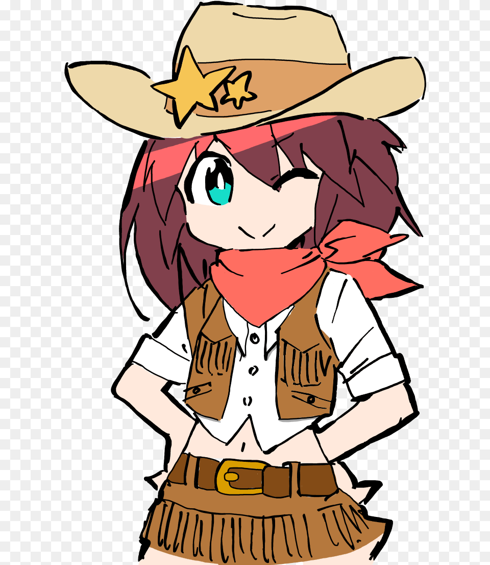 726x1116 Luluco Cowgirl Cartoon, Clothing, Hat, Baby, Person Free Png