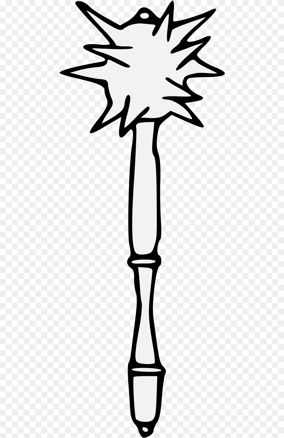 Mace, Light, Stencil Free Png