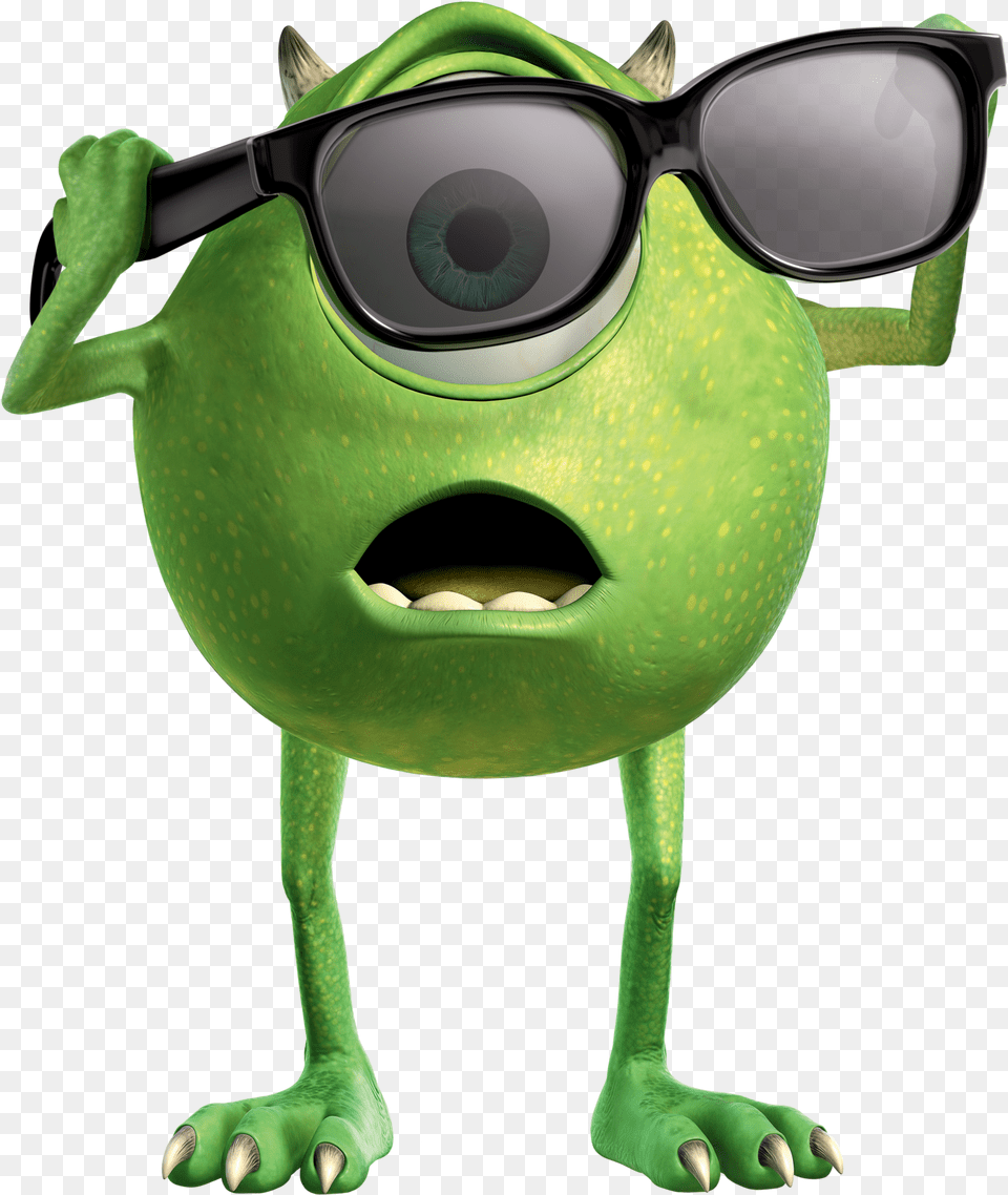 Mike, Accessories, Green, Sunglasses, Goggles Png Image