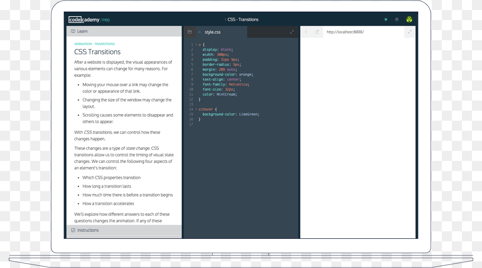Codecademy, File, Page, Text, Webpage Png Image