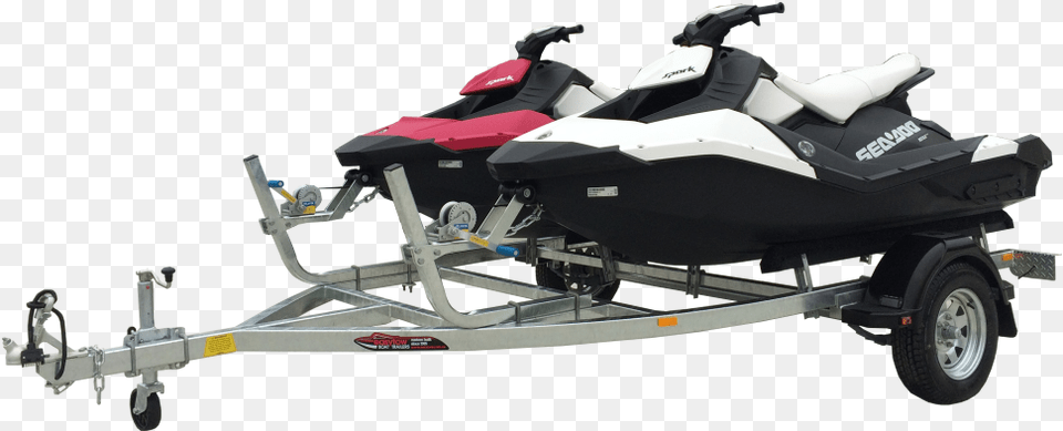 750s With Sparks Tandem Spark Jet Ski Trailer, Water, Water Sports, Sport, Leisure Activities Free Transparent Png
