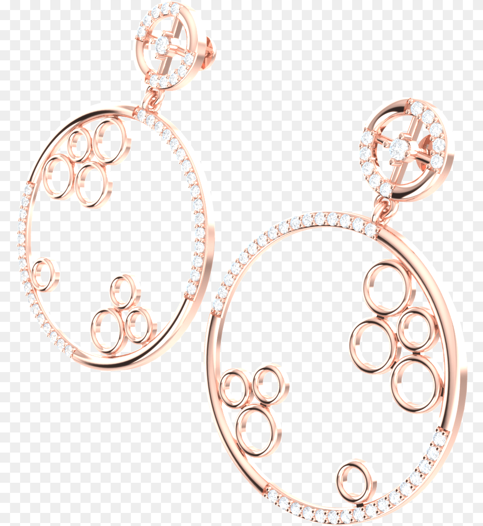 75ctw Round Cut Natural Diamond 10k Gold Earrings Earrings, Accessories, Earring, Jewelry, Locket Png Image