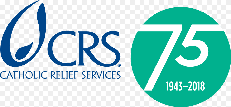 75th Crs Lock Up Green Logo Catholic Relief Services, Text Free Png Download