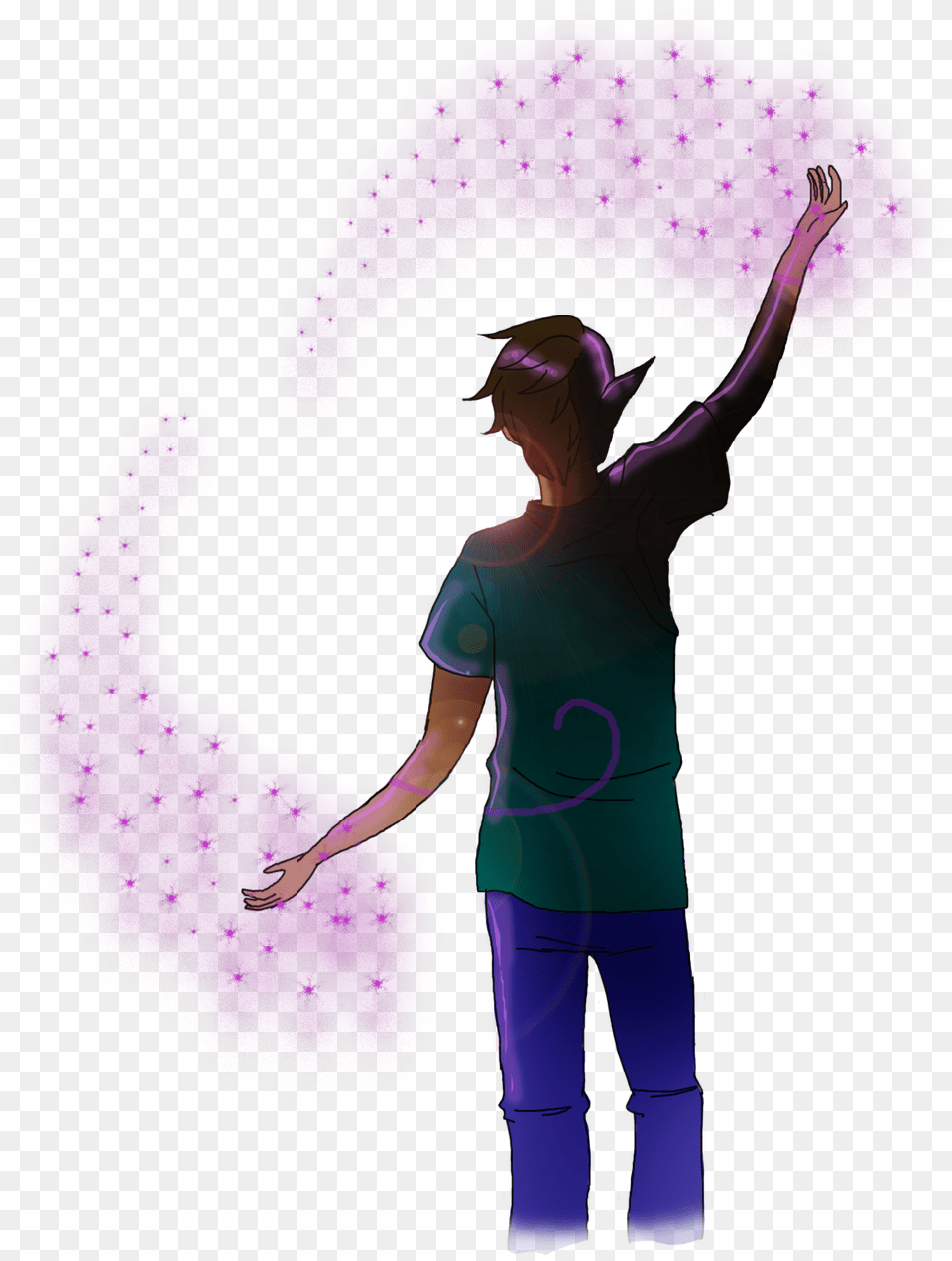 Haunted, Purple, Adult, Person, Woman Png Image