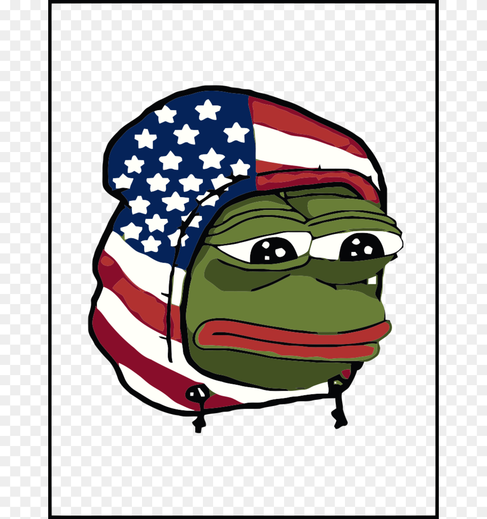 770x1024 Lul Pepe The Frog America, American Flag, Flag Png