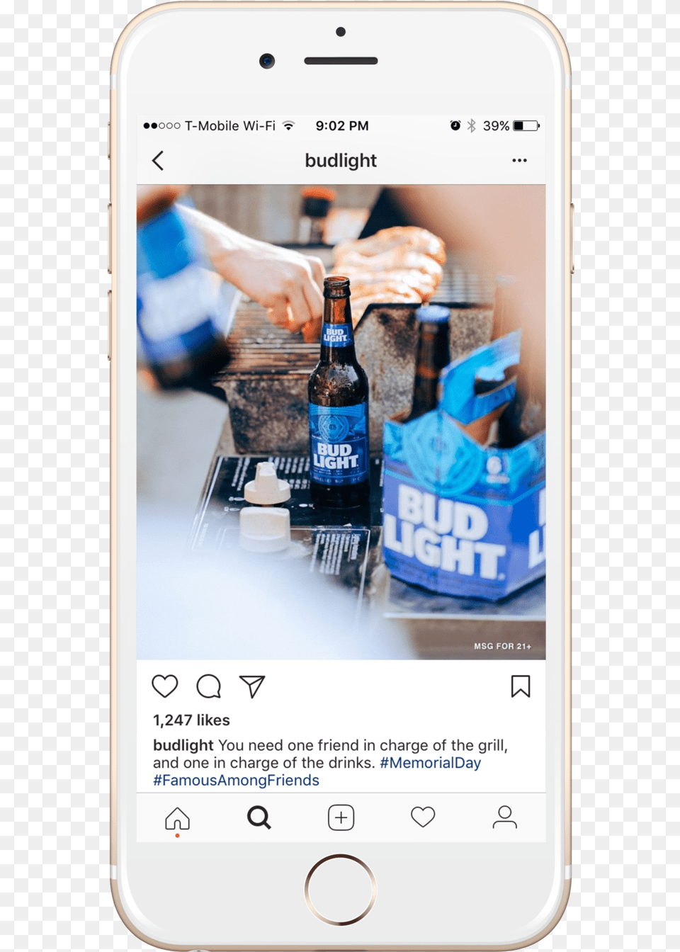Bud Light Can, Alcohol, Beer, Beverage, Bottle Free Png Download