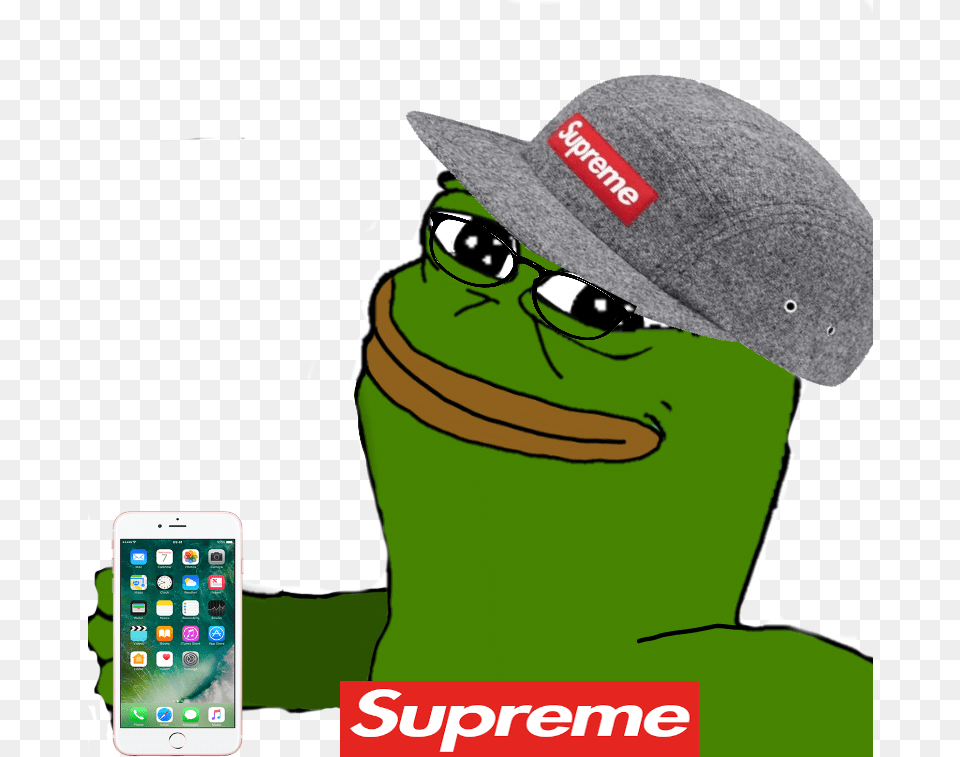 785x757 Pepe Supreme Supreme Pepe, Electronics, Mobile Phone, Phone, Hat Png