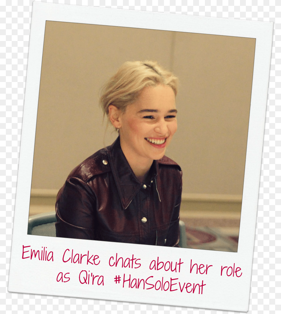 Emilia Clarke, Accessories, Jacket, Jewelry, Person Free Png Download