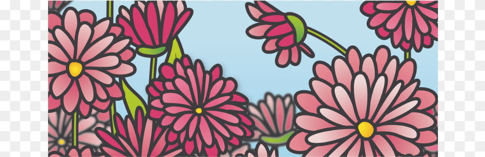 Flower Field, Art, Plant, Pattern, Graphics Png