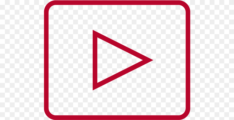 Red Play Button, Triangle, Blackboard Free Png Download