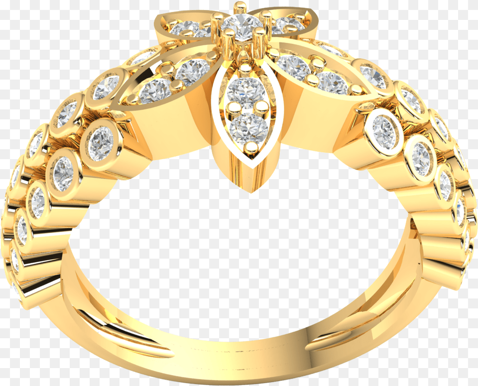 7ct Round Brilliant Cut Diamond Flower Engagement Engagement Ring, Accessories, Gemstone, Gold, Jewelry Free Png Download