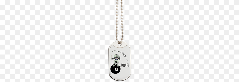 8 Ball Billiard Frog Cartoon Dog Tags If You Think Dog Tag, Accessories, Jewelry, Necklace, Pendant Png Image
