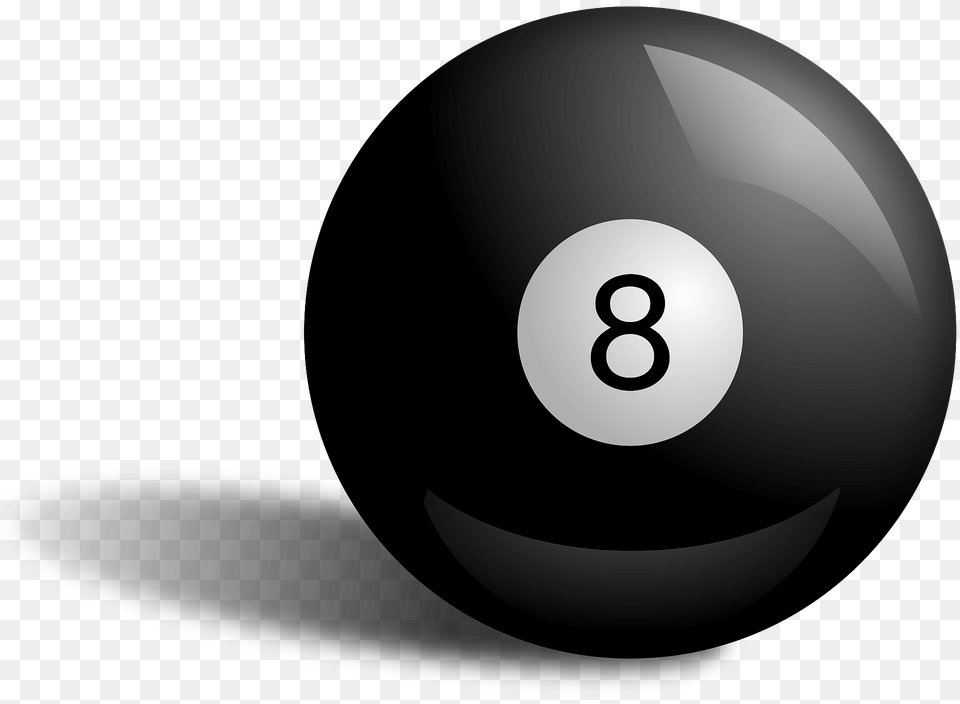 8 Ball In Pool Clipart, Sphere, Disk, Text Png Image