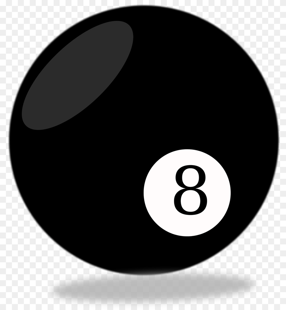 8 Ball In Pool Clipart, Sphere, Disk Free Png