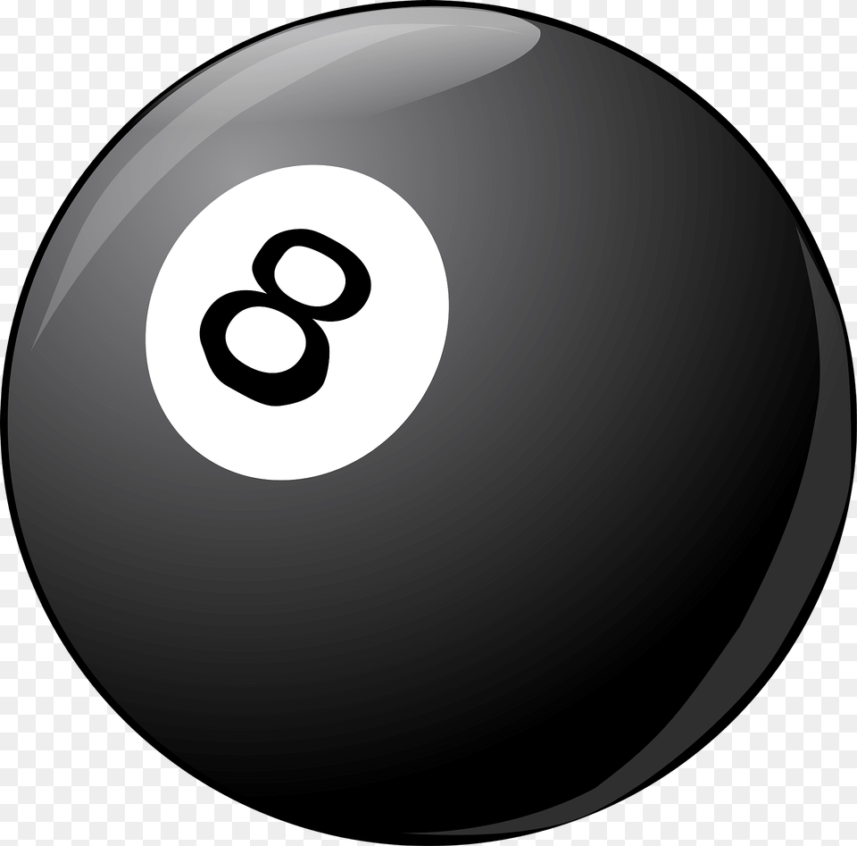 8 Ball In Pool Clipart, Disk, Sphere Free Transparent Png