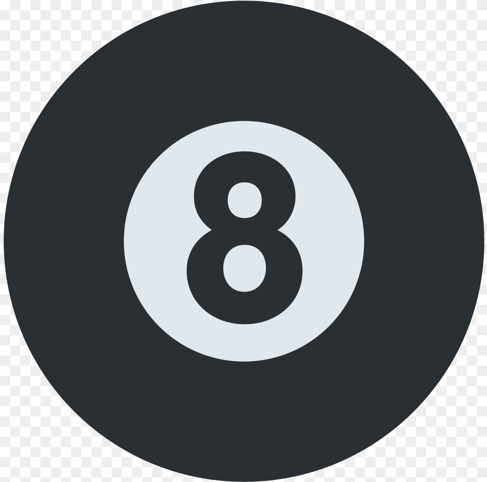 8 Ball Instagram Icon Round Grey, Number, Symbol, Text, Disk Free Transparent Png