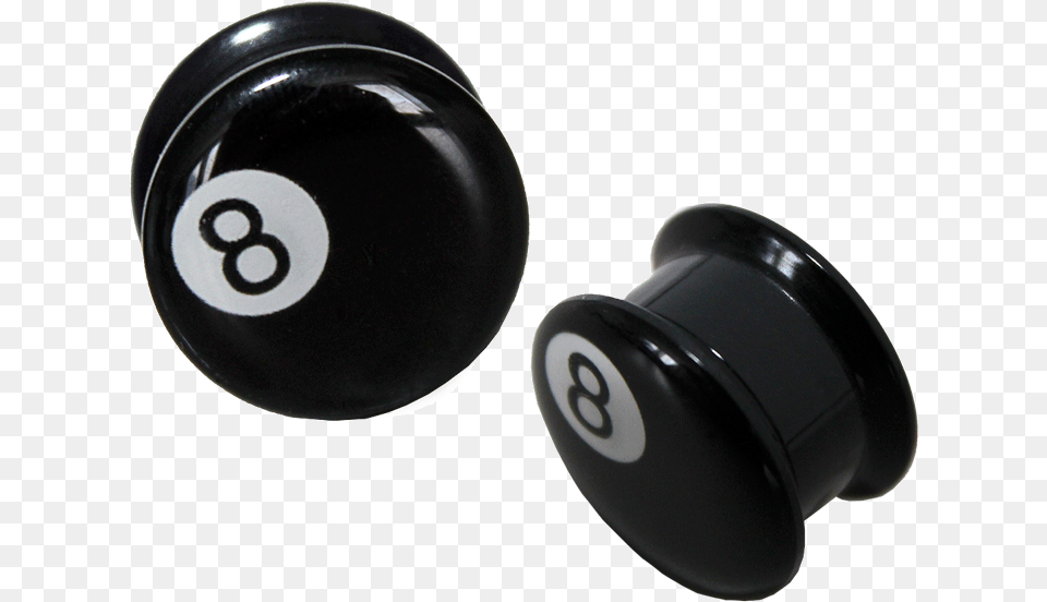 8 Ball Plug Acryl Billiard Ball Free Png Download