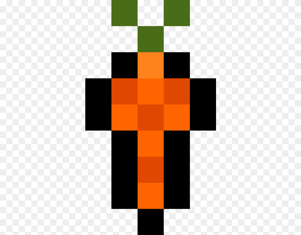 8 Bit Clipart Small Pixel Art Carrot, Cross, Symbol Free Png Download