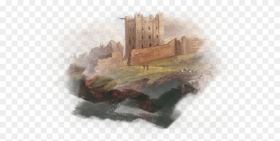800 Northumbrian Kingdom Begins To Dissolve Kingdom Of Northumbria, Painting, Art, Person, Fortress Png
