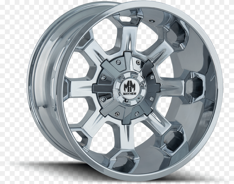 8015 Mayhem Warrior Wheel Chrome, Alloy Wheel, Car, Car Wheel, Machine Png Image