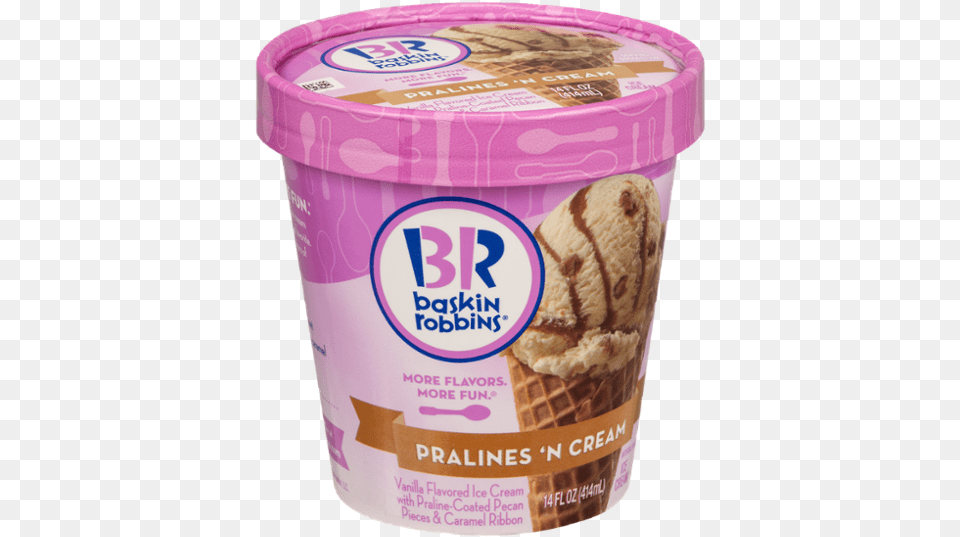 Baskin Robbins Logo, Cream, Dessert, Food, Ice Cream Png