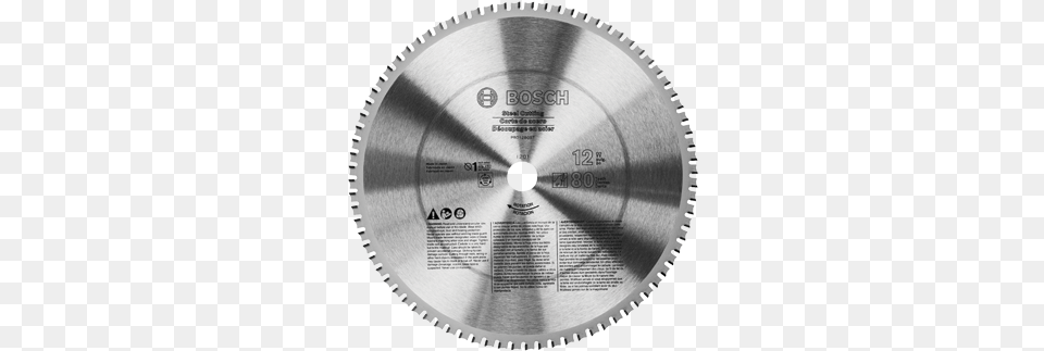 80t Steel Cut Blade Bosch 12 In 80 Tooth Ferrous Metal Cutting Circular, Electronics, Hardware, Disk, Computer Hardware Free Transparent Png