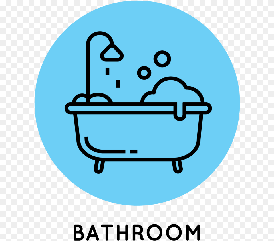 Bathroom Icon, Bathing, Bathtub, Person, Tub Png Image