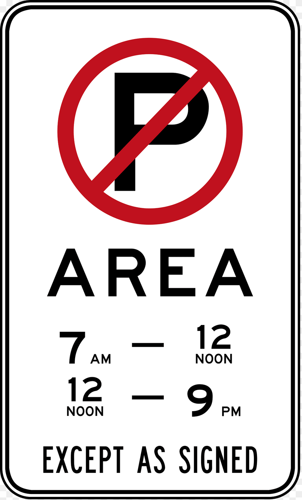 82 No Parking Area Clipart, Sign, Symbol, Road Sign Free Png Download