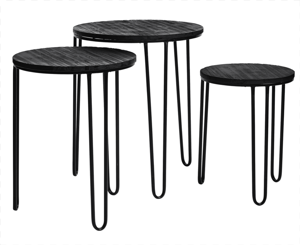 4288 Nordal Wooden Nesting Tables Set Of, Bar Stool, Furniture, Table, Dining Table Png