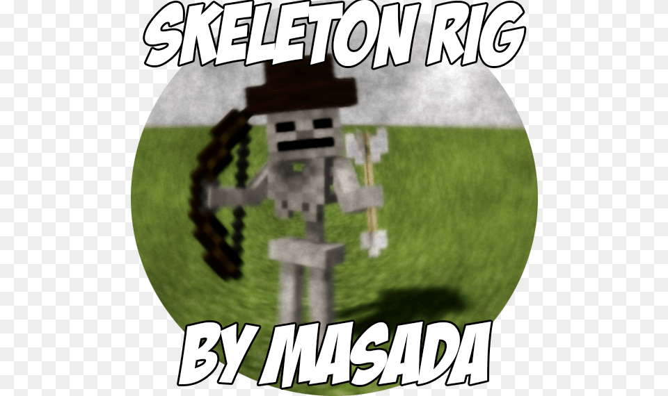 Minecraft Skeleton, Robot, Grass, Plant Png Image