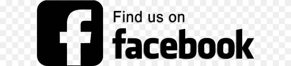827 Like Us On Facebook Logo Black And White, Gray Png