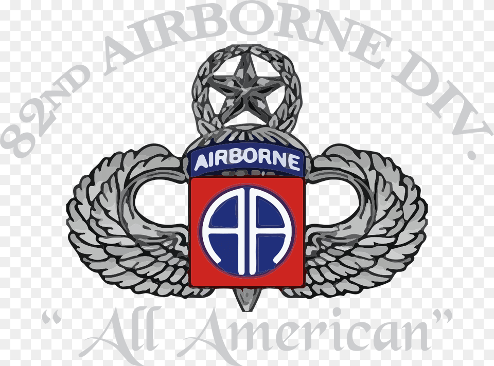 82nd Airborne Jumpmaster Wings, Badge, Emblem, Logo, Symbol Free Png Download