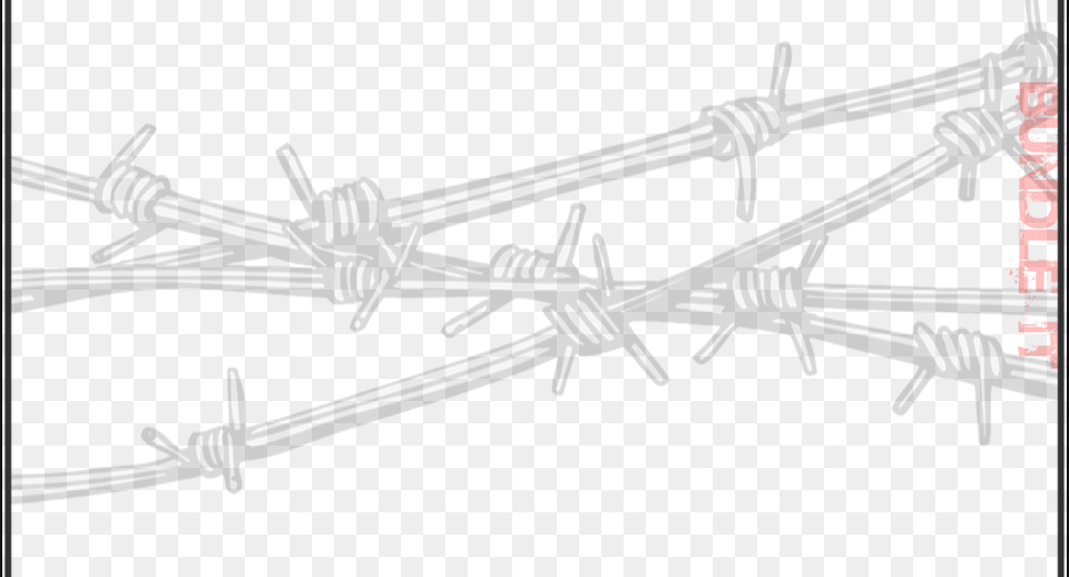 Barbed Wire Border, Barbed Wire, Aircraft, Airplane, Transportation Free Png Download