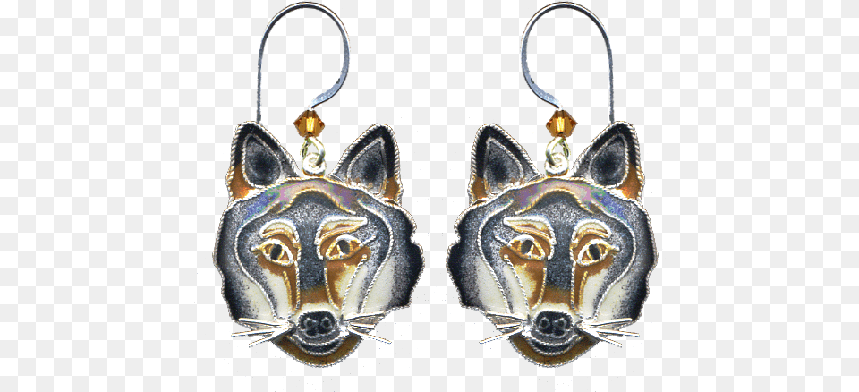 Wolf Face, Accessories, Earring, Jewelry Free Transparent Png