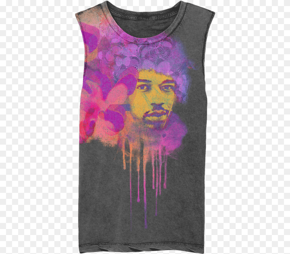 Jimi Hendrix, Clothing, T-shirt, Dye, Adult Free Png Download