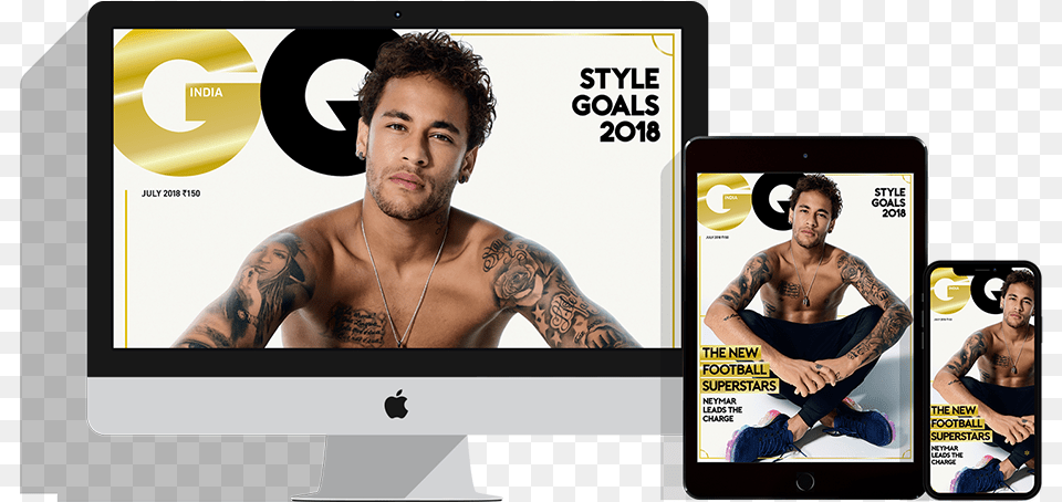 87 Pay10 14 Save10 Gq Digital Magazine Barechested, Tattoo, Person, Skin, Male Free Transparent Png