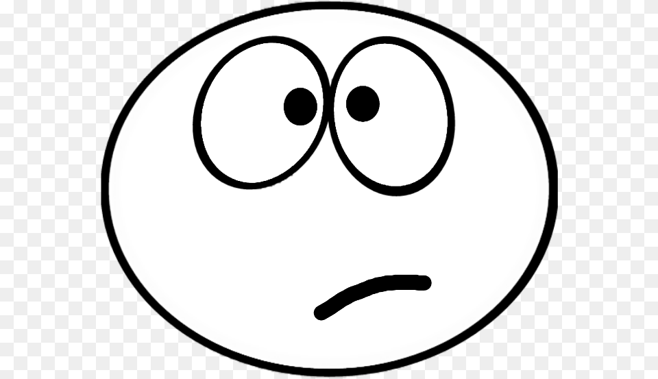 Confused Face, Stencil Free Transparent Png