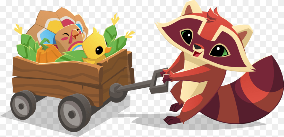 Racoon, Transportation, Vehicle, Wagon, Bulldozer Free Transparent Png