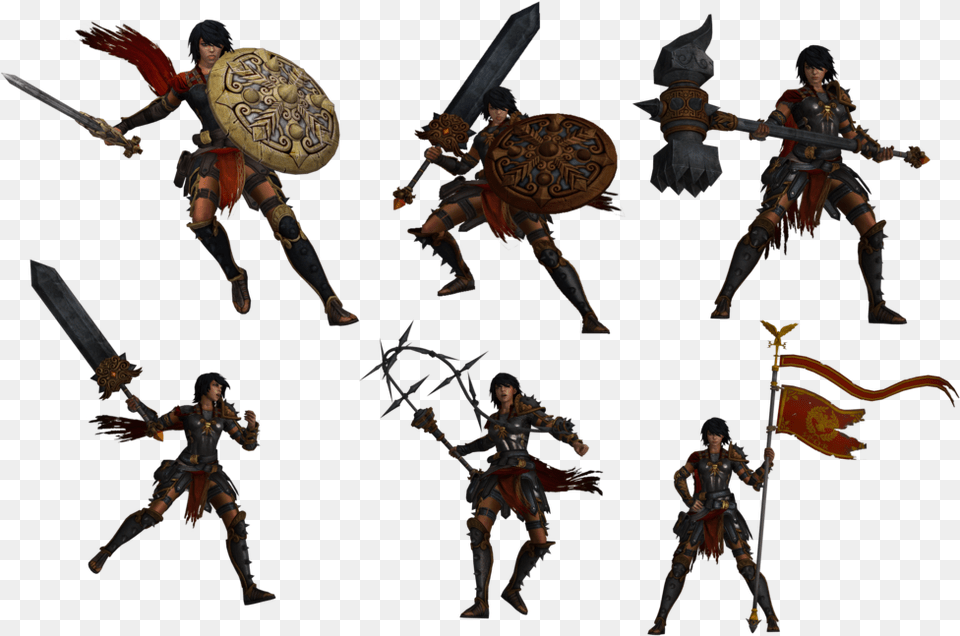 Smite, Sword, Weapon, Adult, Female Png