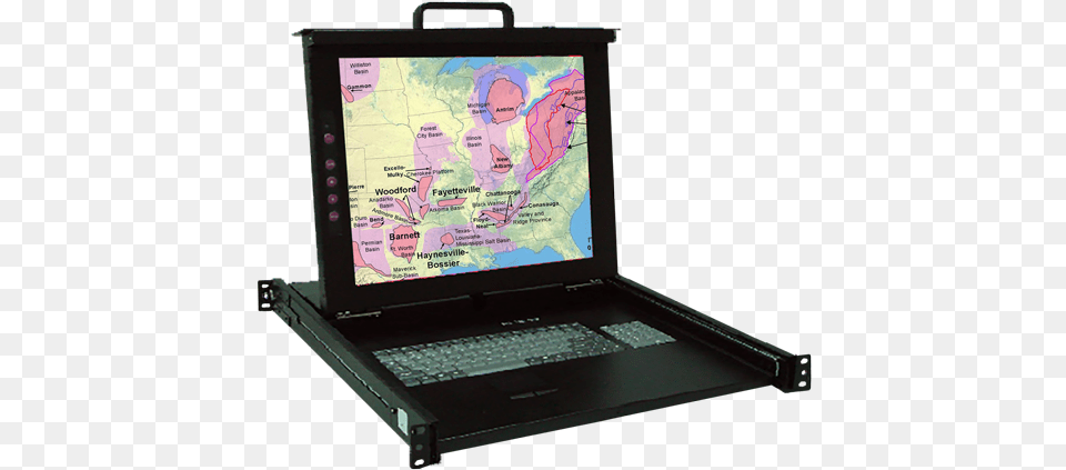 8p Industrial 17 Display Monitor W8 Port Kvm, Computer, Electronics, Laptop, Pc Free Png Download