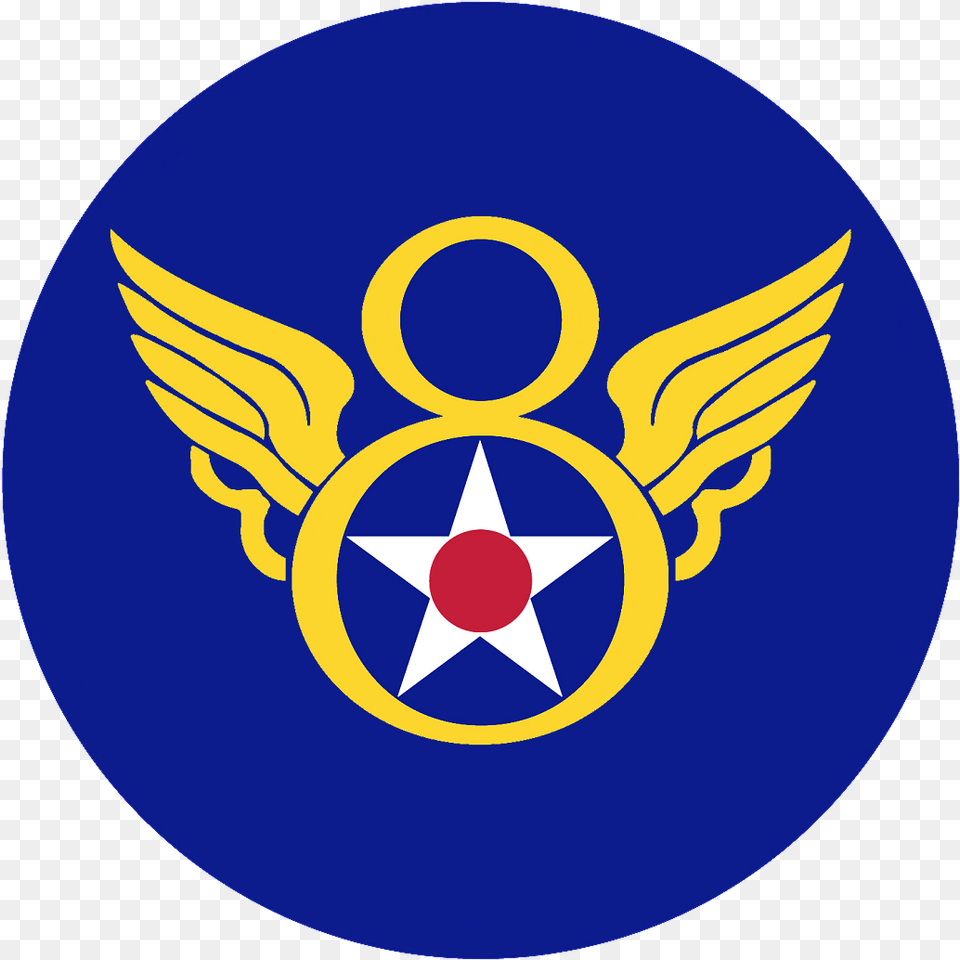 8th Air Force Shirt Eighth Air Force Emblem, Symbol, Logo, Badge Free Png