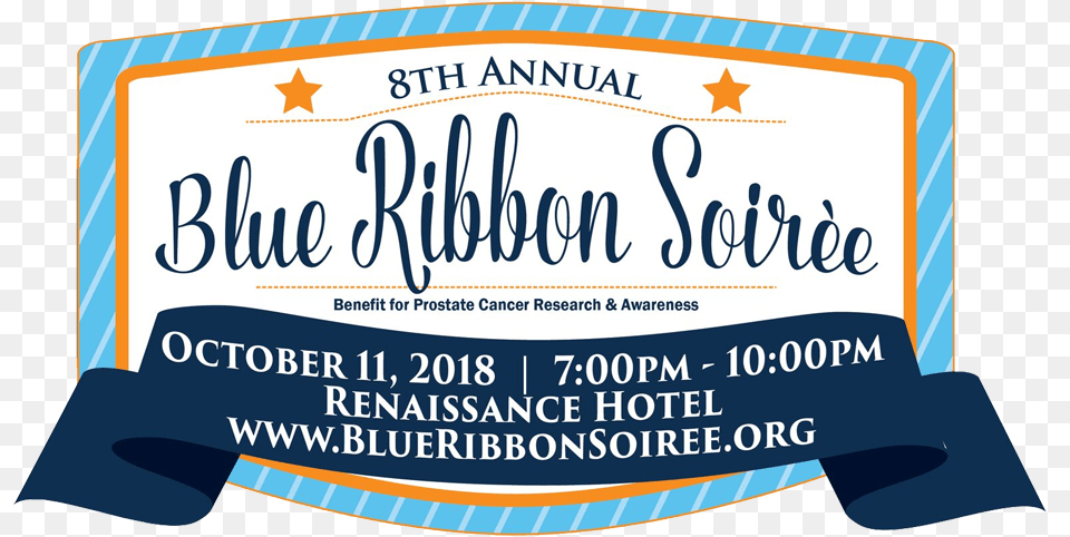 8th Annual Blue Ribbon Soiree Label, Advertisement, Poster, Paper, Text Free Transparent Png