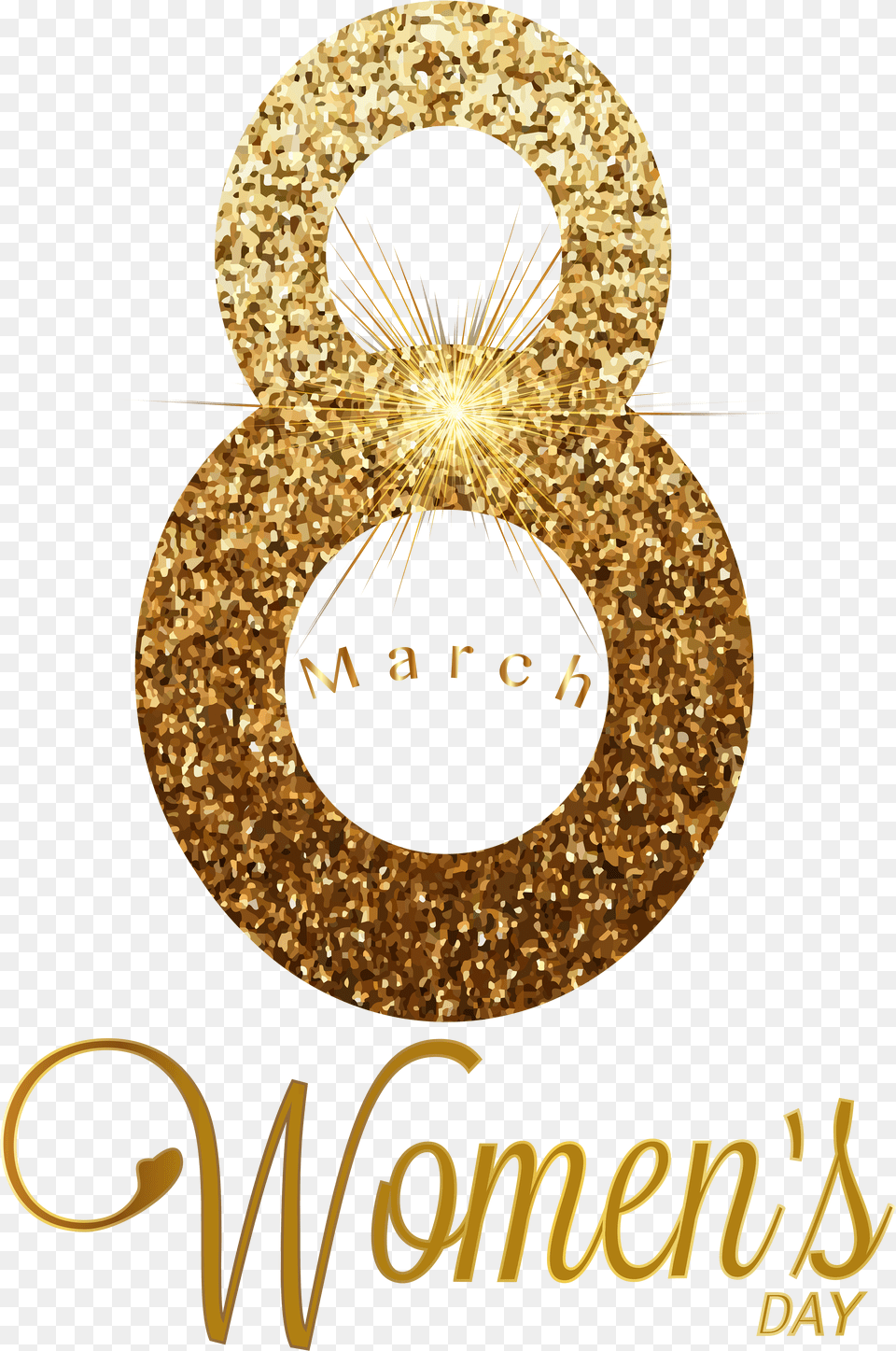 8th March Gold Transparent Clip Art Image 8th March Free Png Download