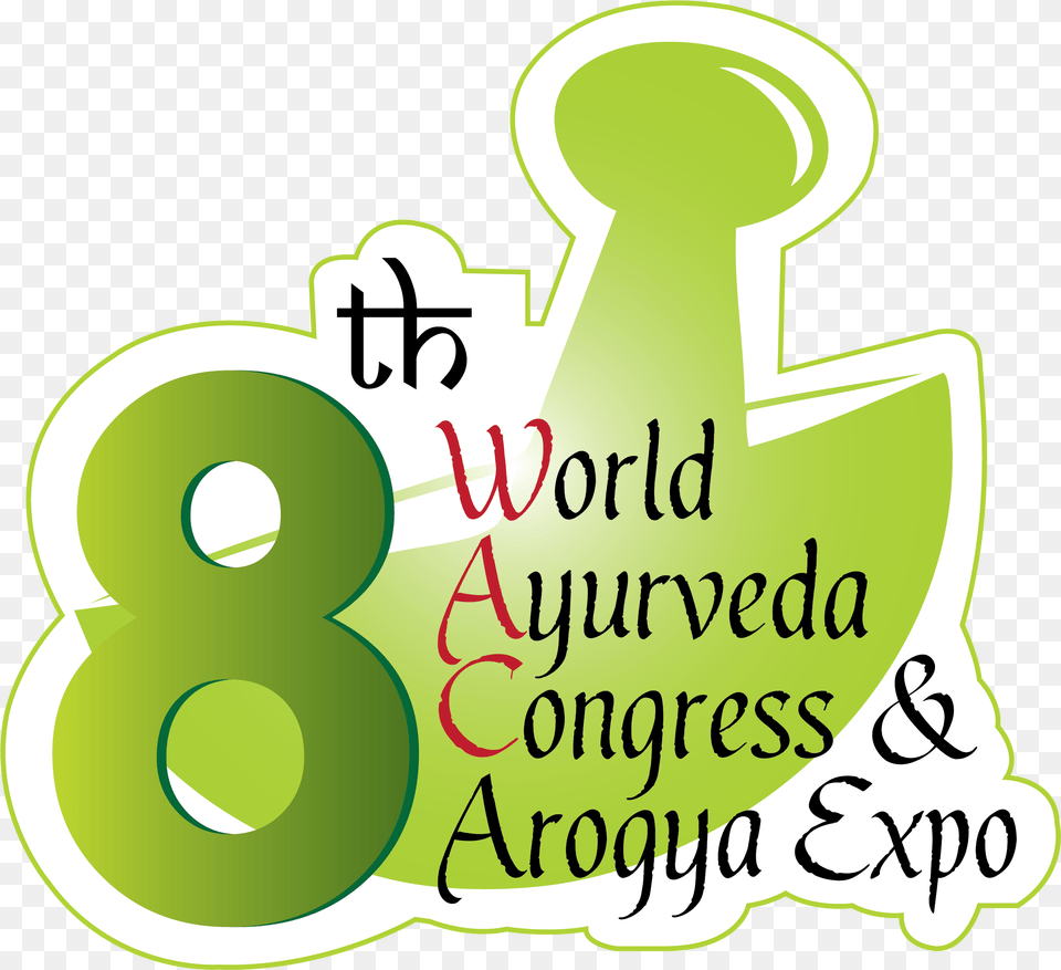 8th World Ayurveda Congress, Text, Number, Symbol Free Png Download